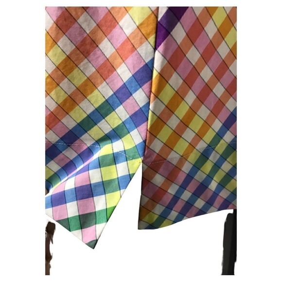 J.Crew Colorful Gingham Tie Sleeveless Shift Dress Size 0 - Picture 4 of 8